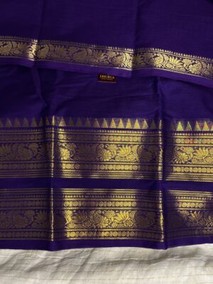 Premium Blue  Handloom Kanchicotton Saree